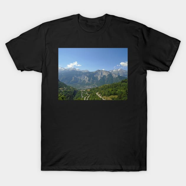 alpe d'huez and bourg d'oisans T-Shirt by acolename1